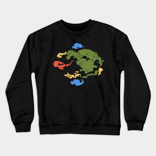 Avatar Map Color Crewneck Sweatshirt by simplistictees